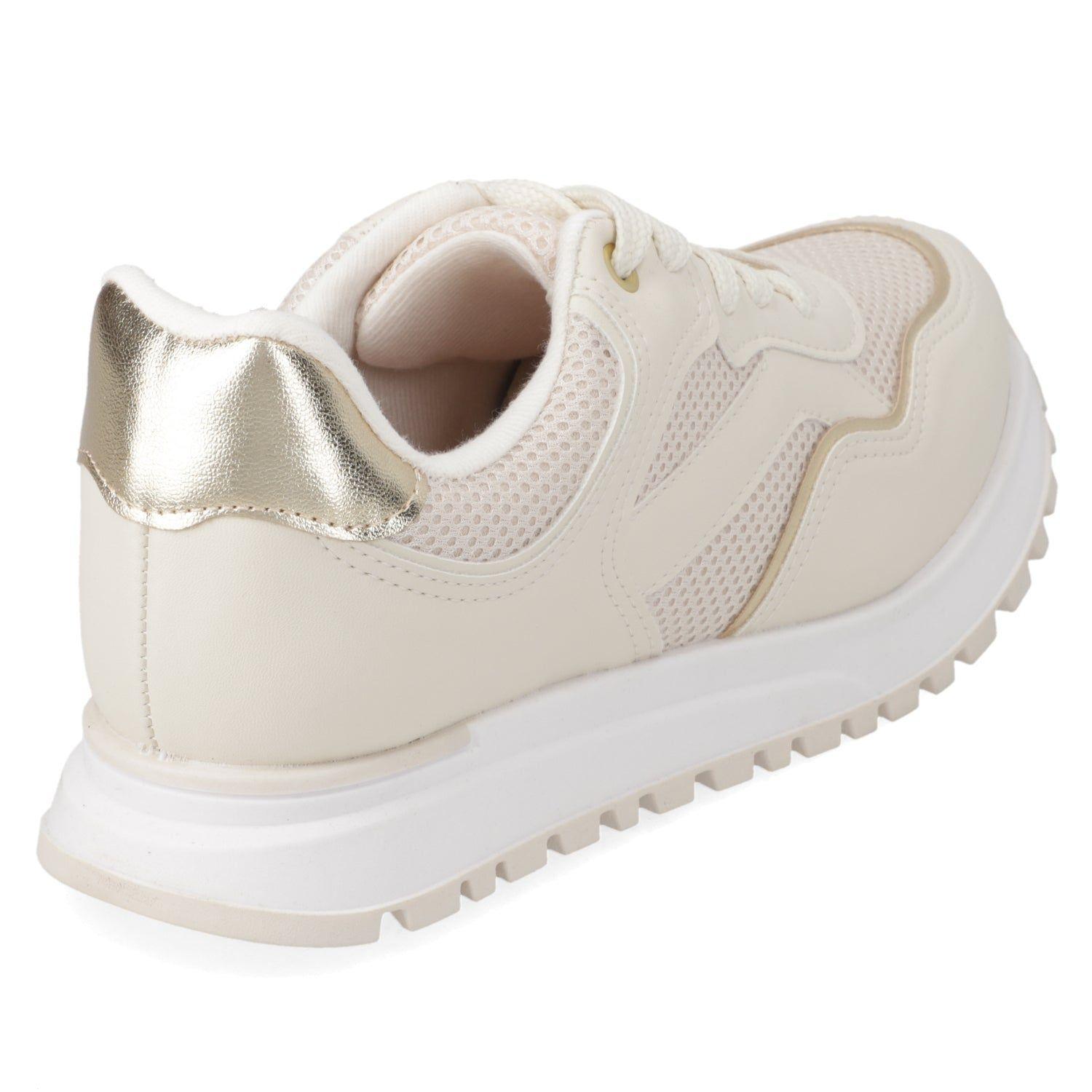 Zapatilla Mujer Vizzano Blanca con Detalles Dorados-4