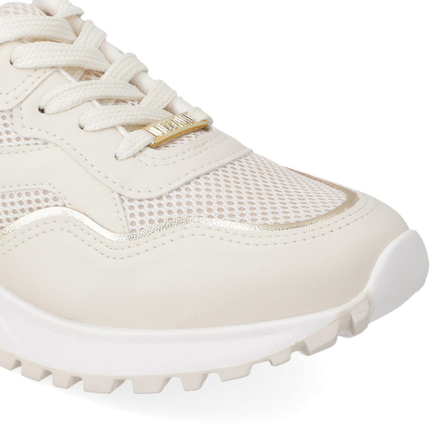 Zapatilla Mujer Vizzano Blanca con Detalles Dorados-5