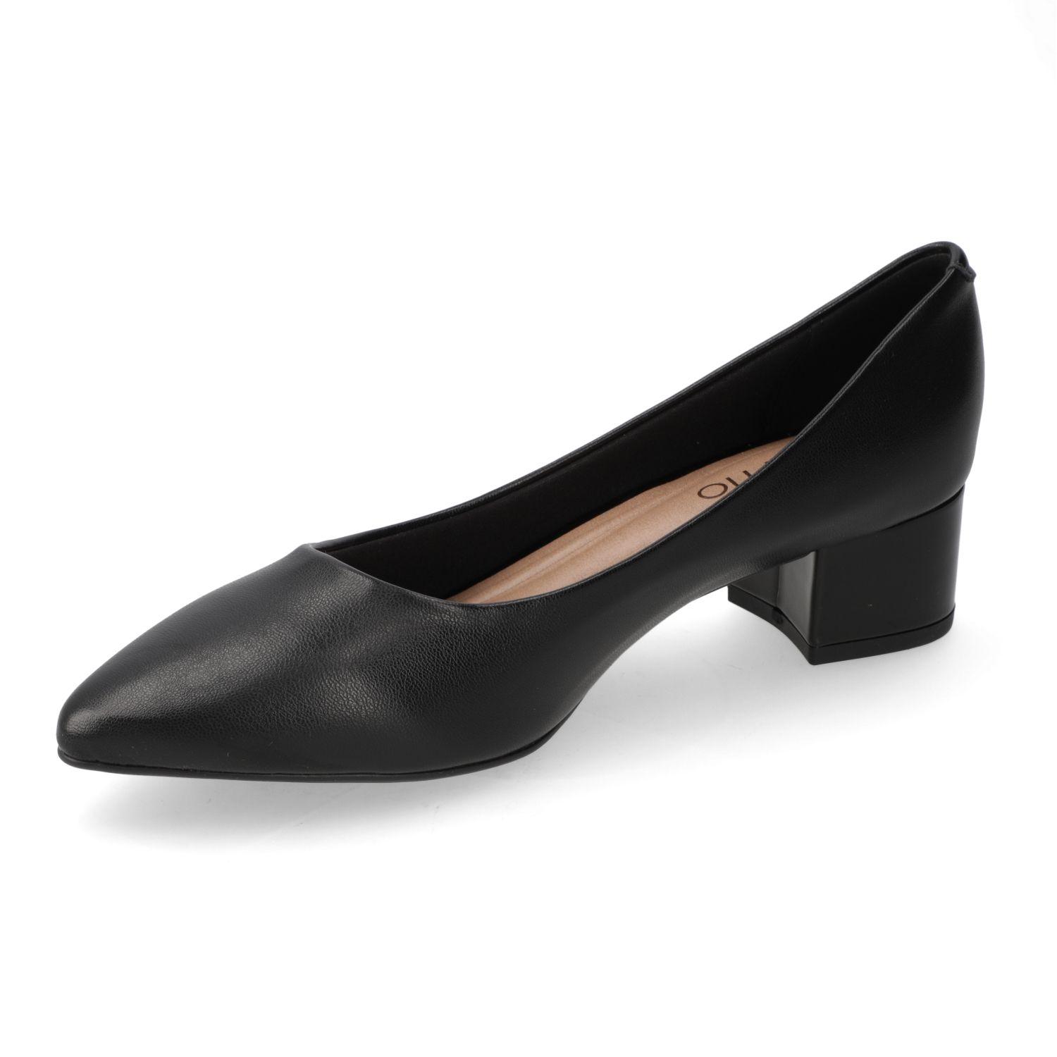 Zapato Taco Beira Rio Negro Taco 5 Cm-2