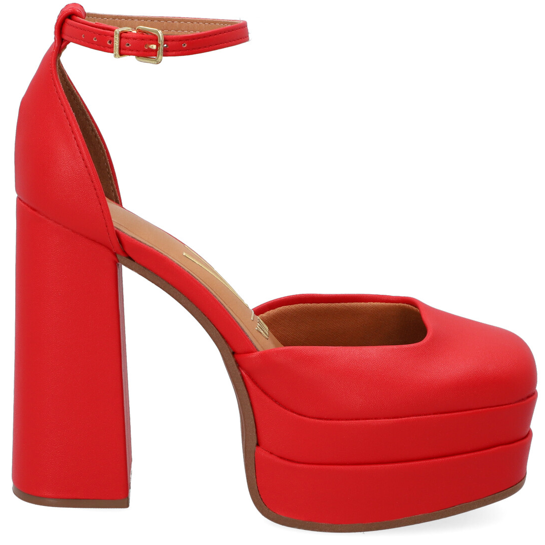 Maxi Plataforma Eco Cuero Rojo-3