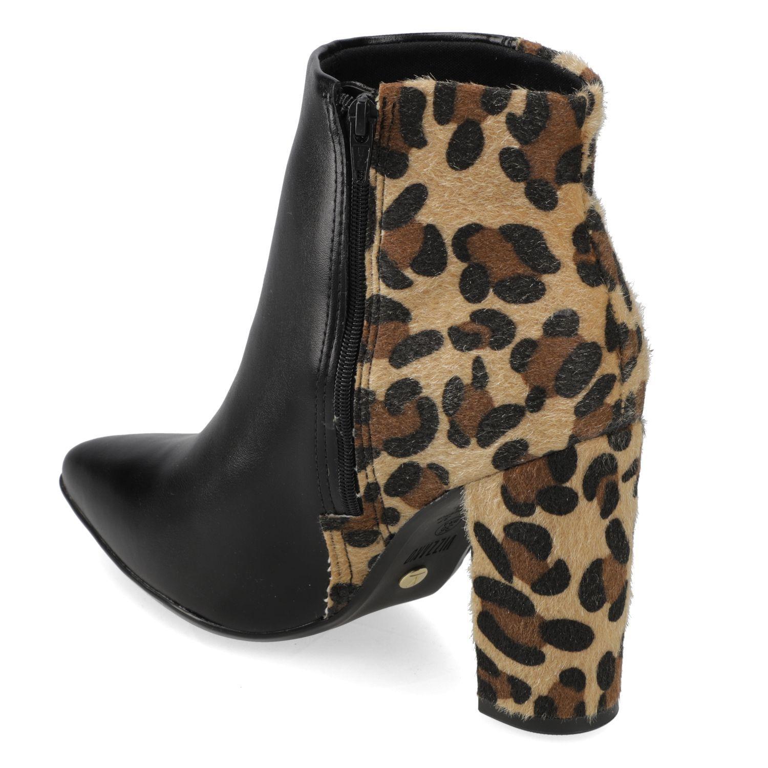 Botin Mujer Vizzano Taco Ancho 10 cm Animal Print-3