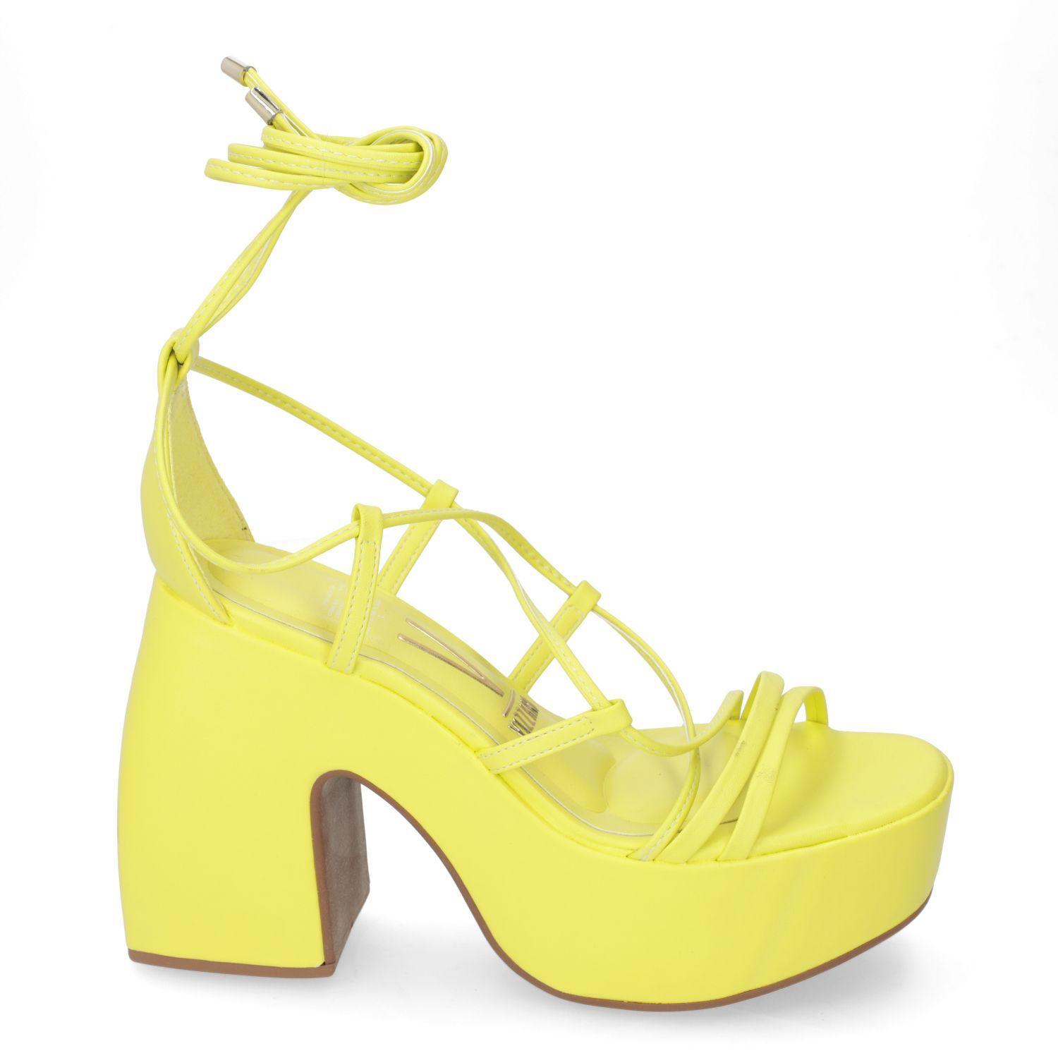 Sandalia Taco Vizzano Amarillo 11369-0