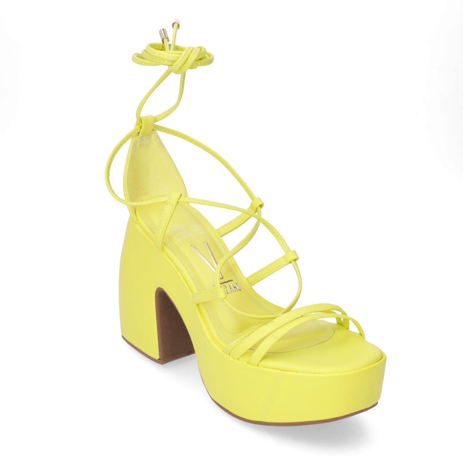 Sandalia Taco Vizzano Amarillo 11369-1