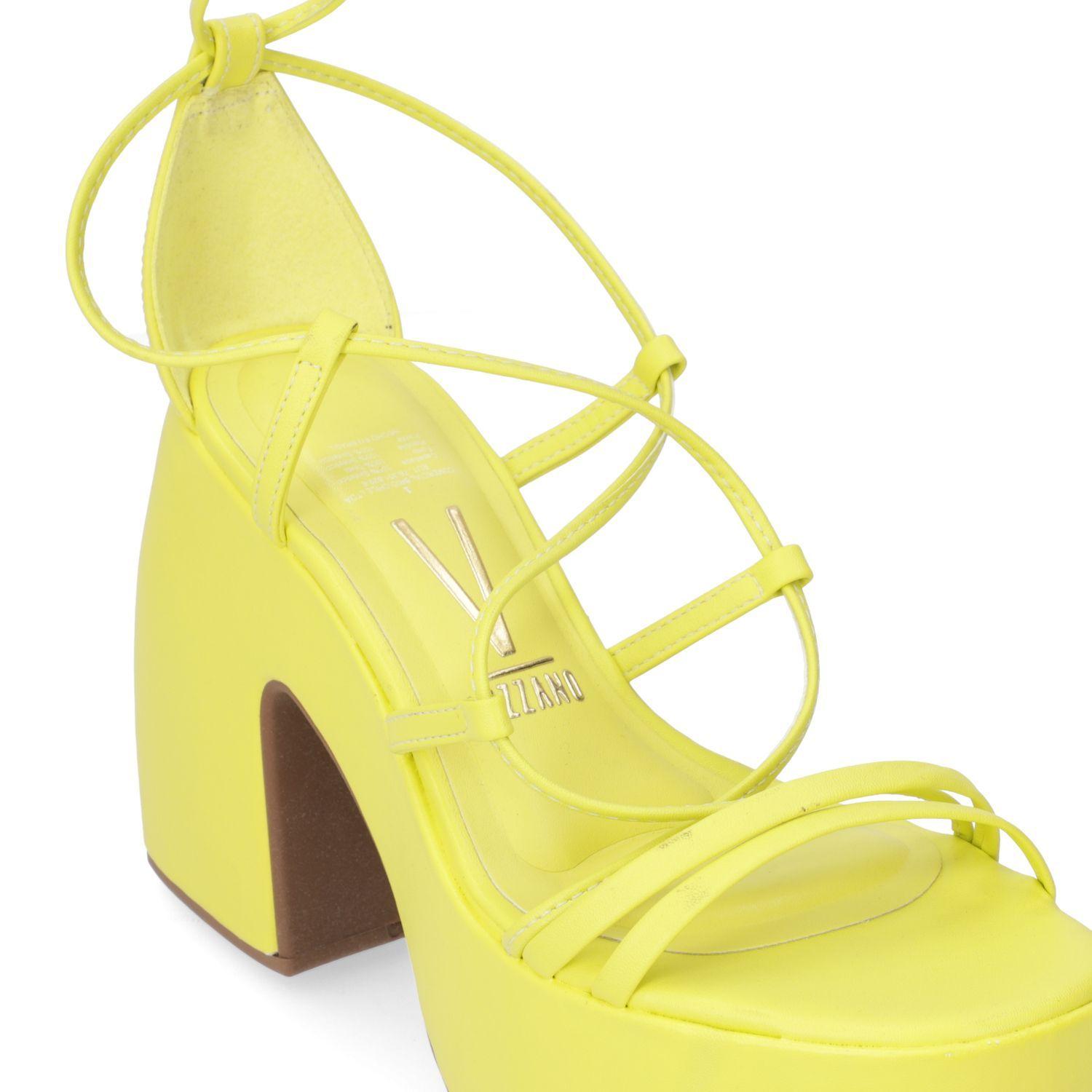 Sandalia Taco Vizzano Amarillo 11369-4