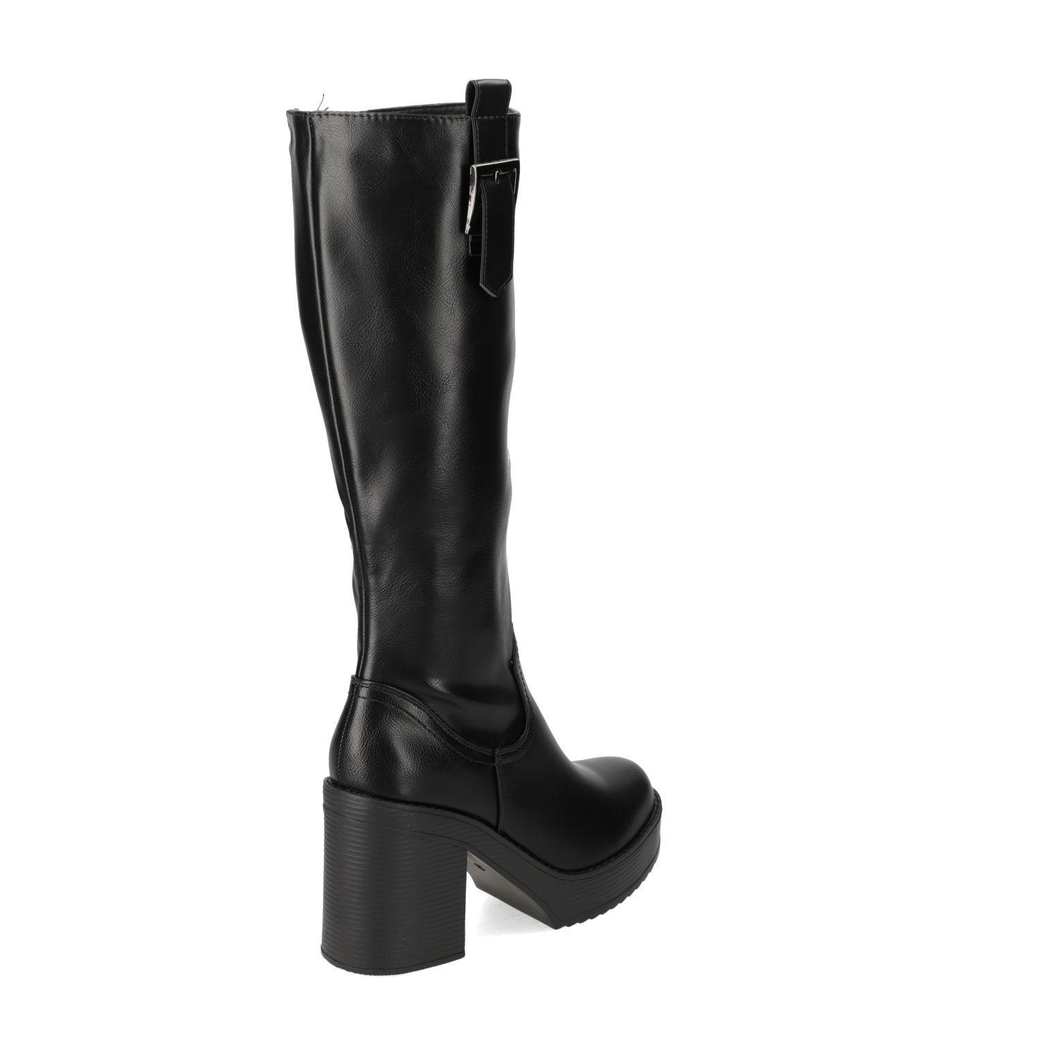 Bota Mujer New Walk Negra Taco Ancho 10 cm-2