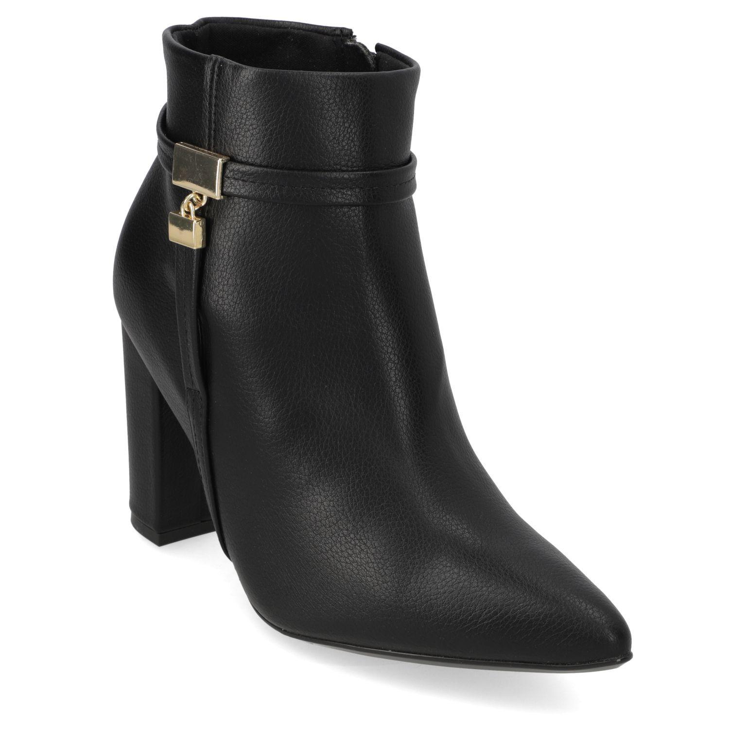 Botin Vizzano Taco Ancho 10 cm Negro -0