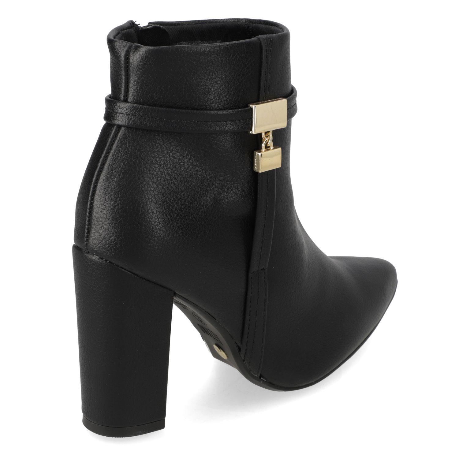 Botin Vizzano Taco Ancho 10 cm Negro -4