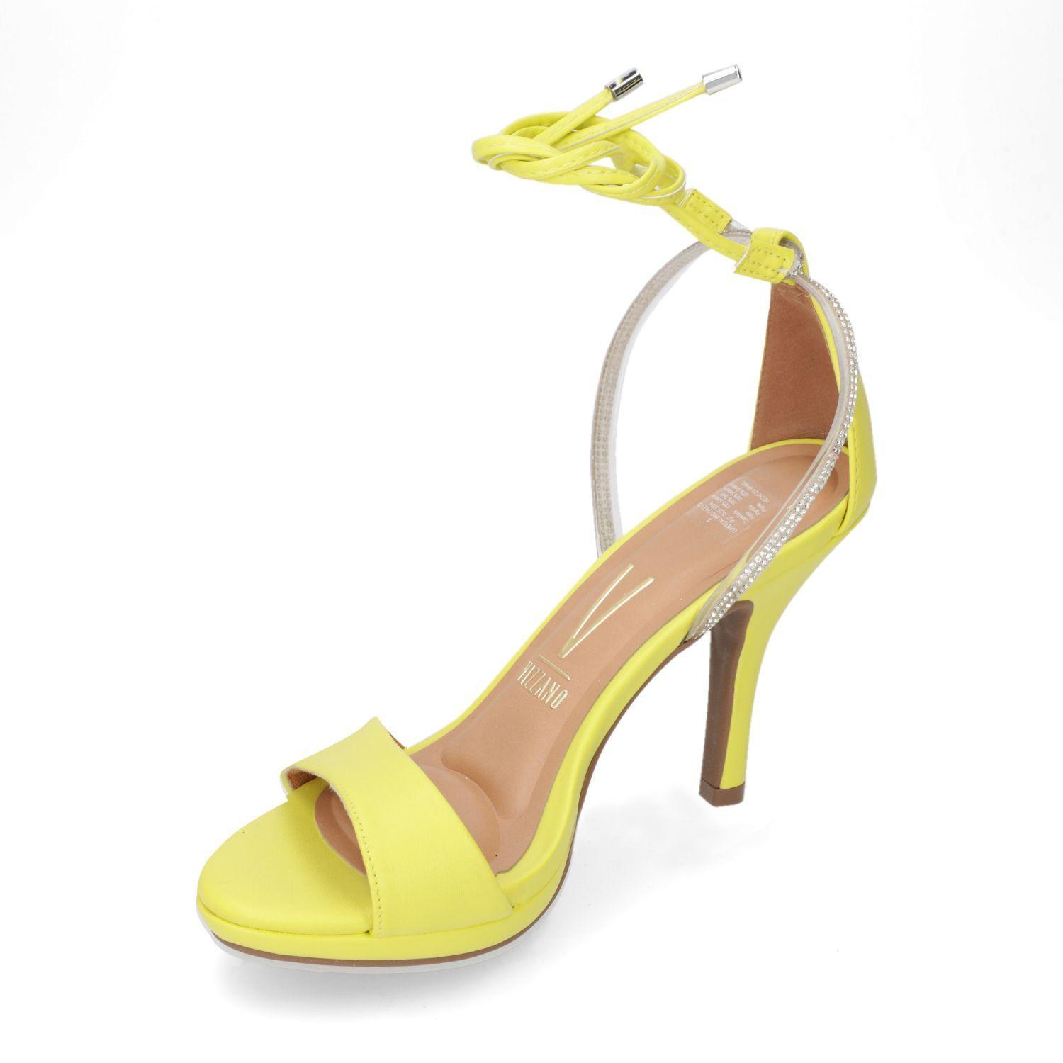Sandalia Taco Vizzano Amarillo 10392-2
