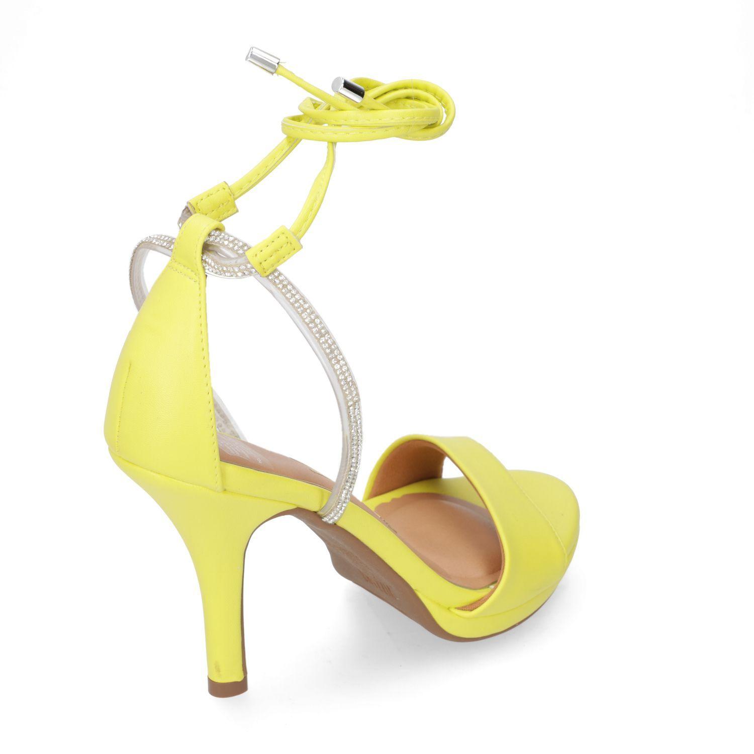 Sandalia Taco Vizzano Amarillo 10392-3