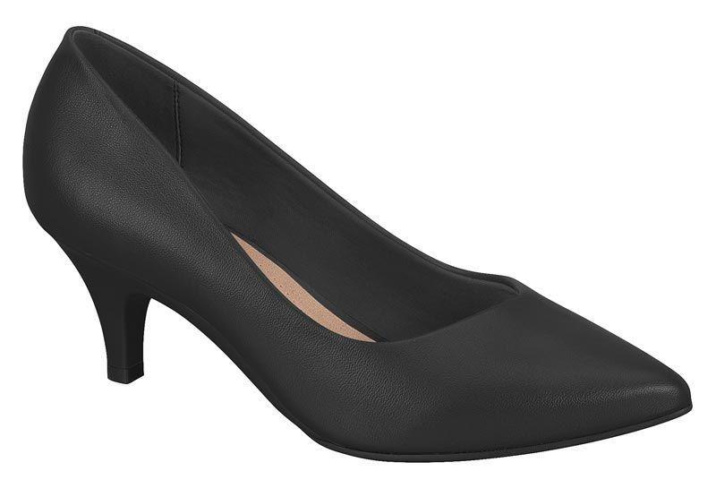 Zapato Mujer Taco Aguja Stiletto Negro 4076-1301 Beira Rio-0
