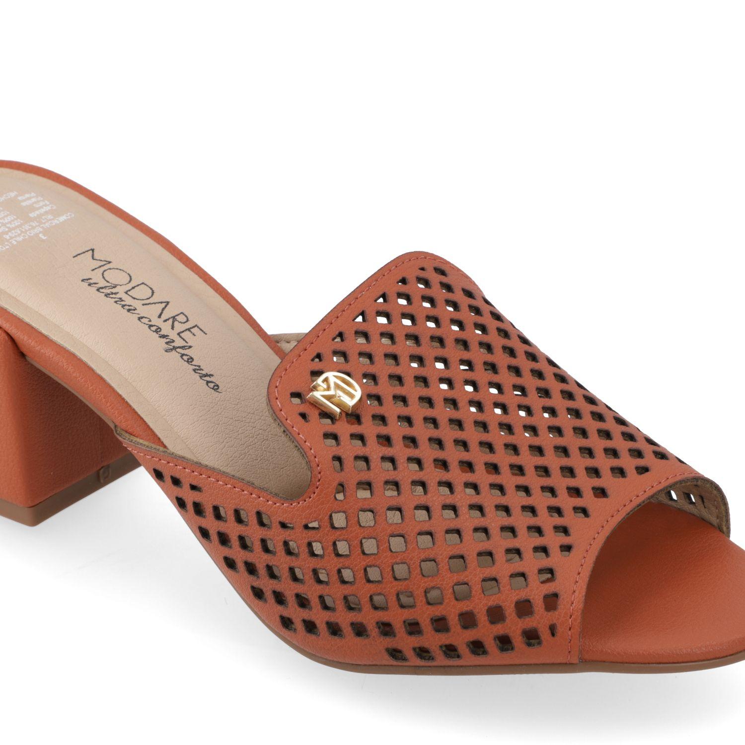 Sandalia Taco Modare Camel 15466-4