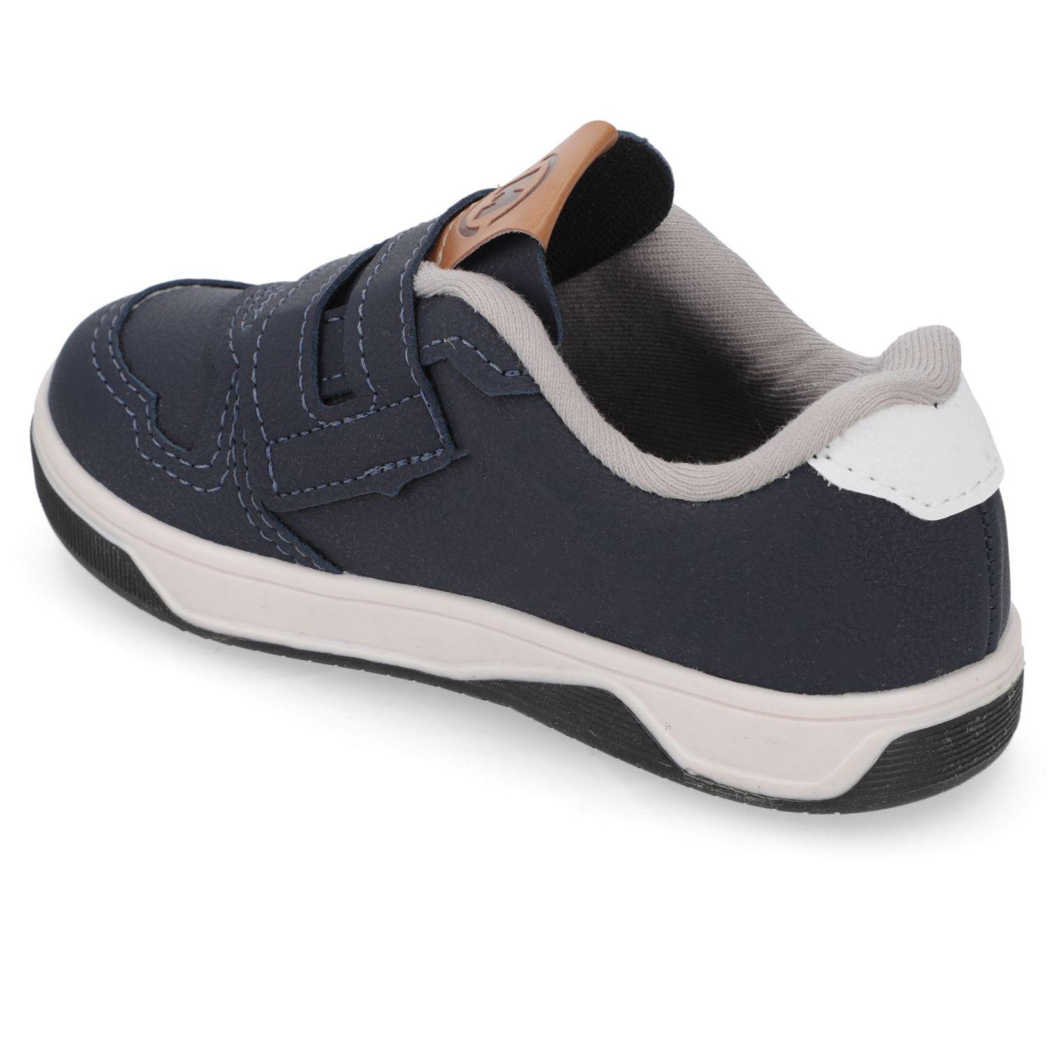 Zapatilla Urbana Niño Azul Marino con Velcro Molekinho-3