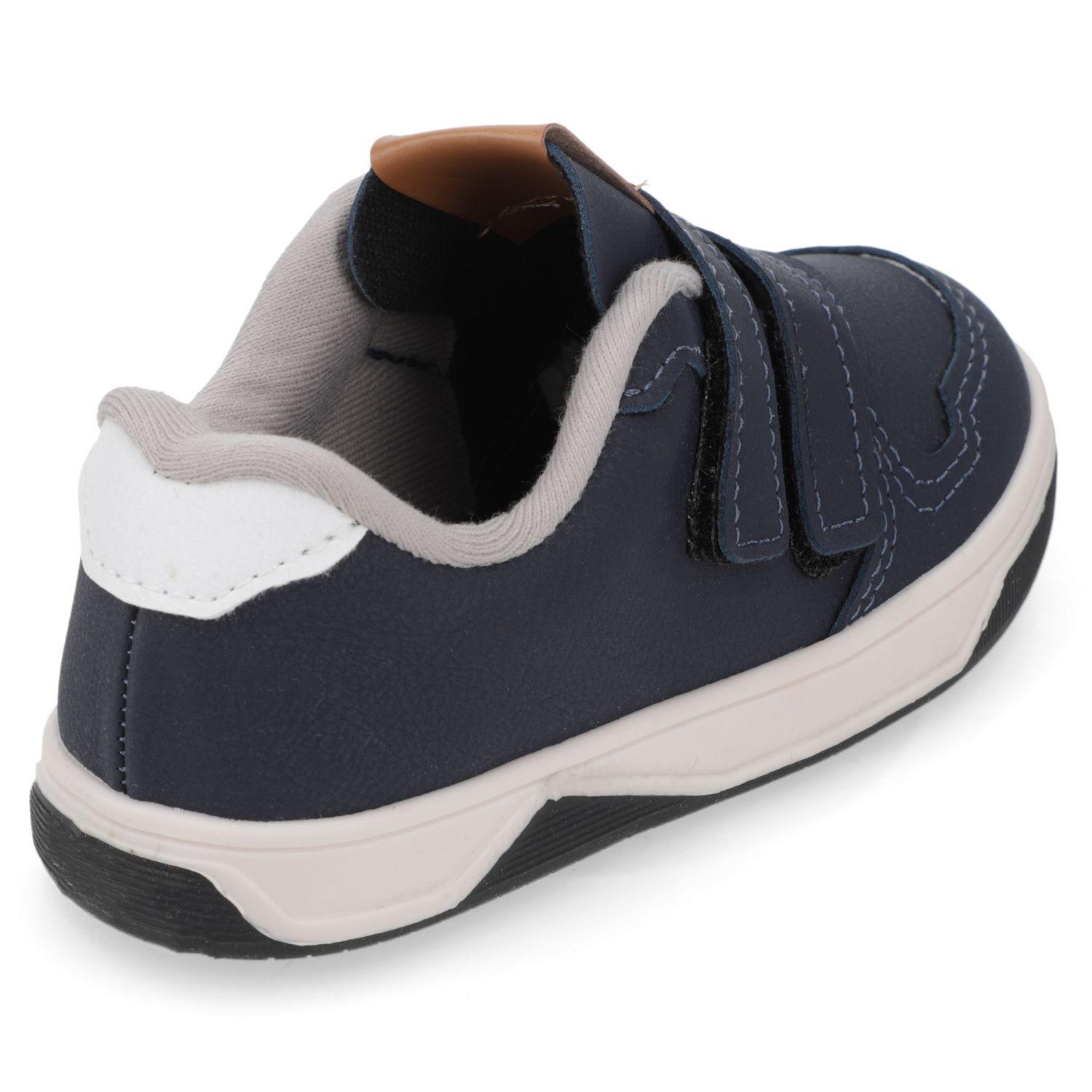 Zapatilla Urbana Niño Azul Marino con Velcro Molekinho-4