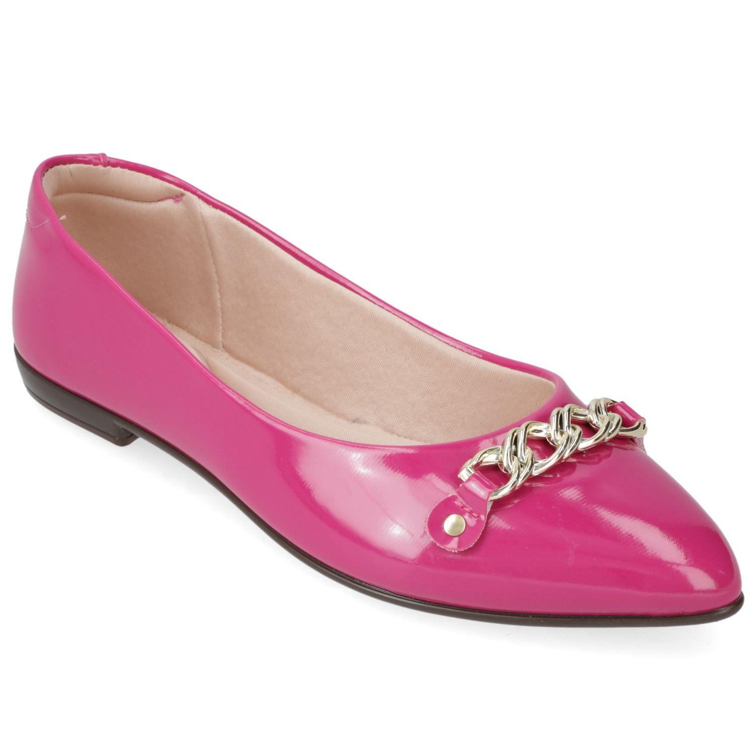 Ballerina Beira Rio Magenta Efecto Cuero-0