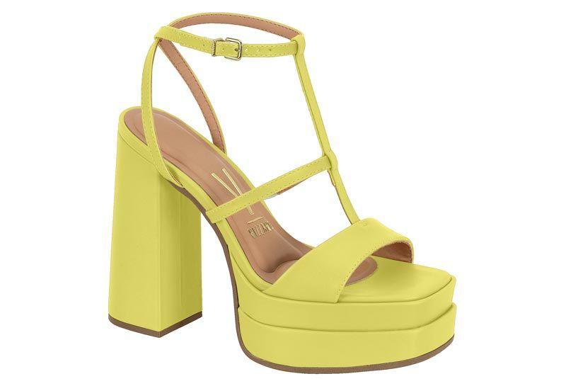 Sandalia Taco Vizzano Amarillo Taco Aguja 10 Cm-0