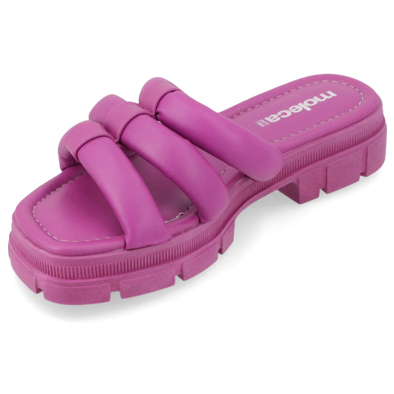 Sandalia Plana Moleca Morado 10870-2