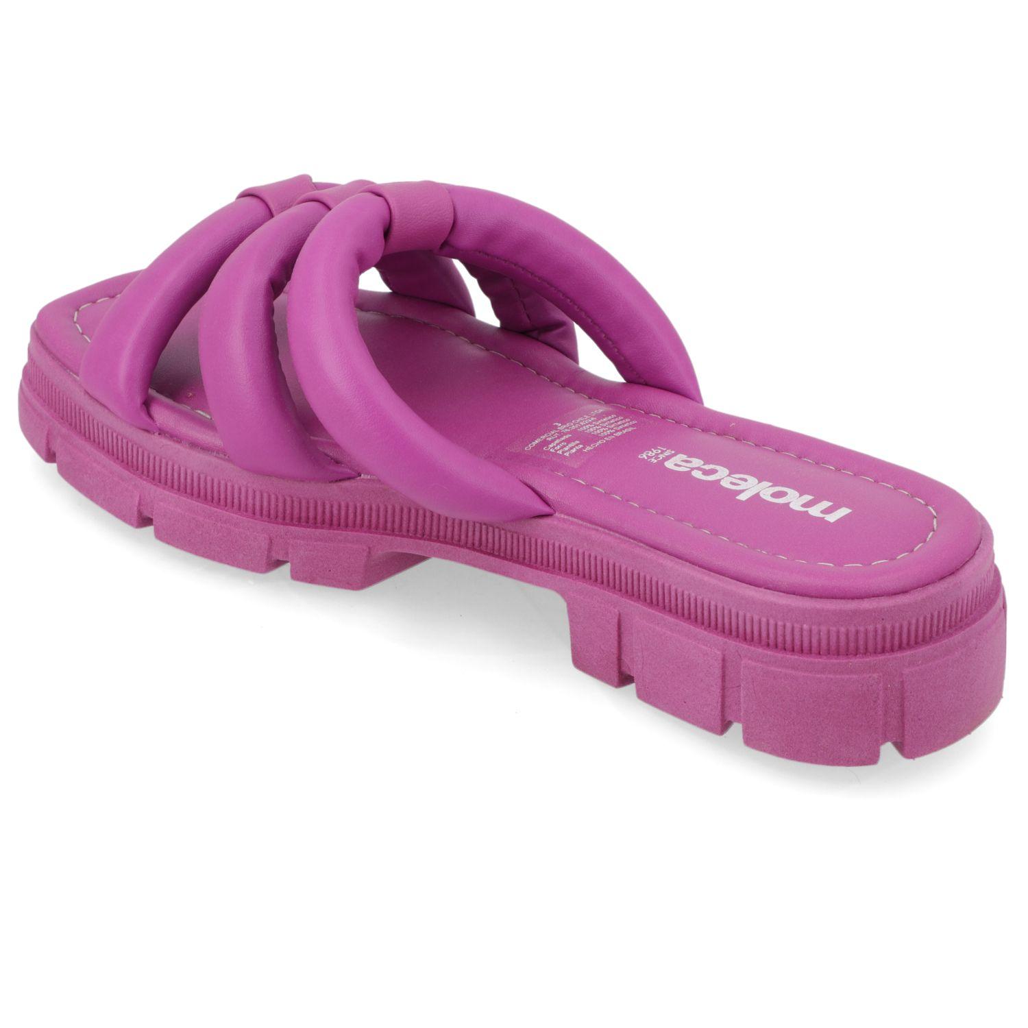 Sandalia Plana Moleca Morado 10870-3