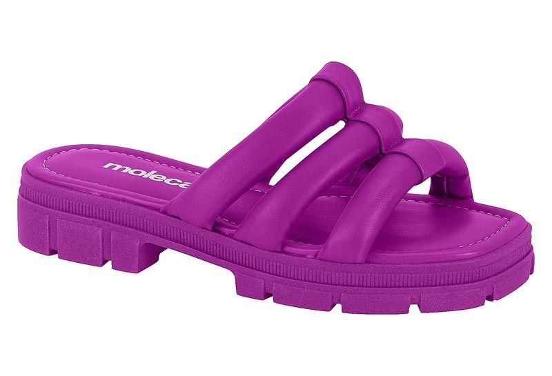 Sandalia Plana Moleca Morado 10870-6