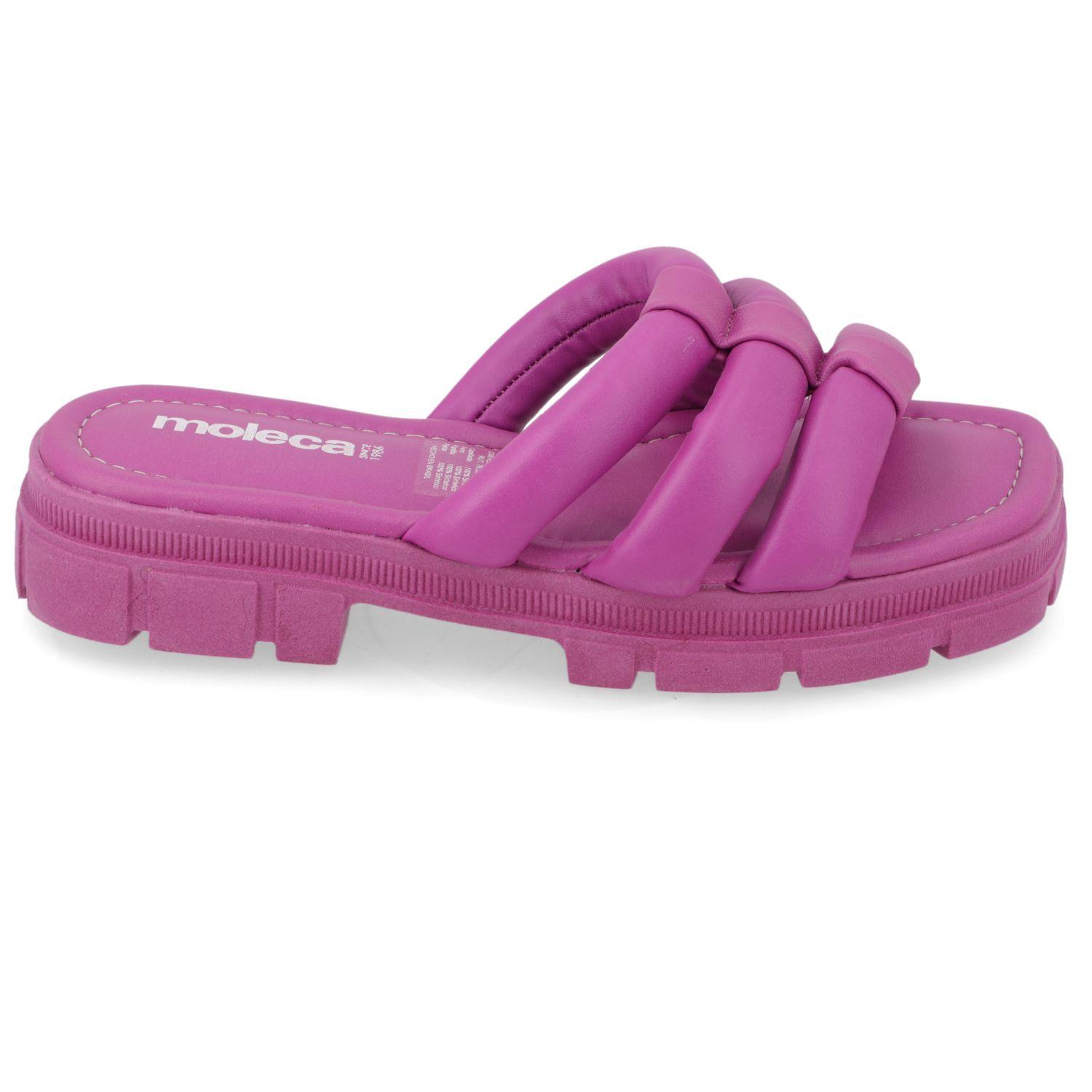 Sandalia Plana Moleca Morado 10870-1