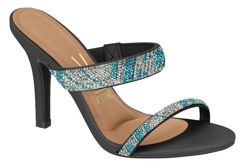 Sandalia Taco Vizzano Negro 13455-0