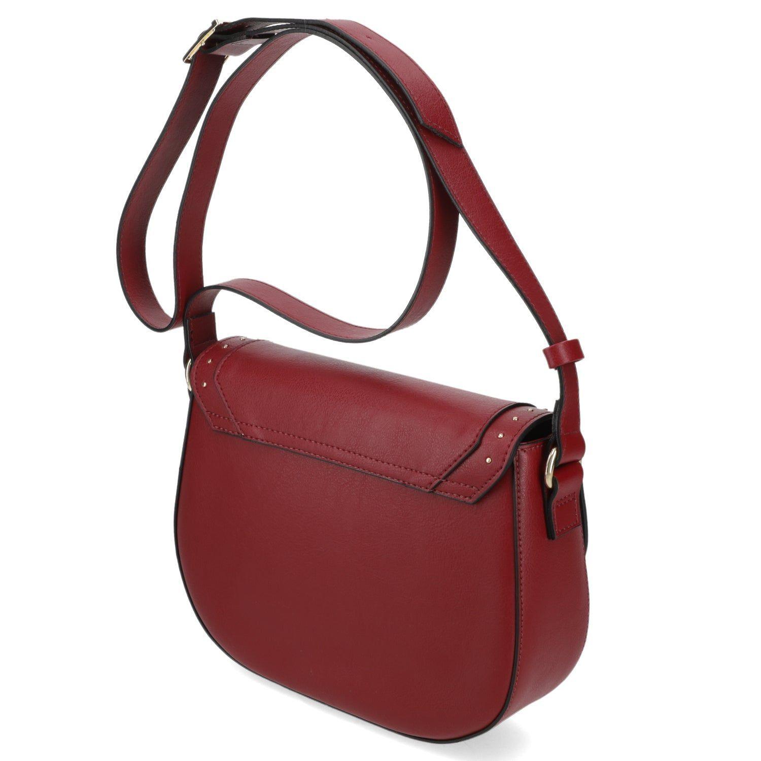 Cartera Bandolera Mujer Vizzano Roja con Detalles de Tachas-4