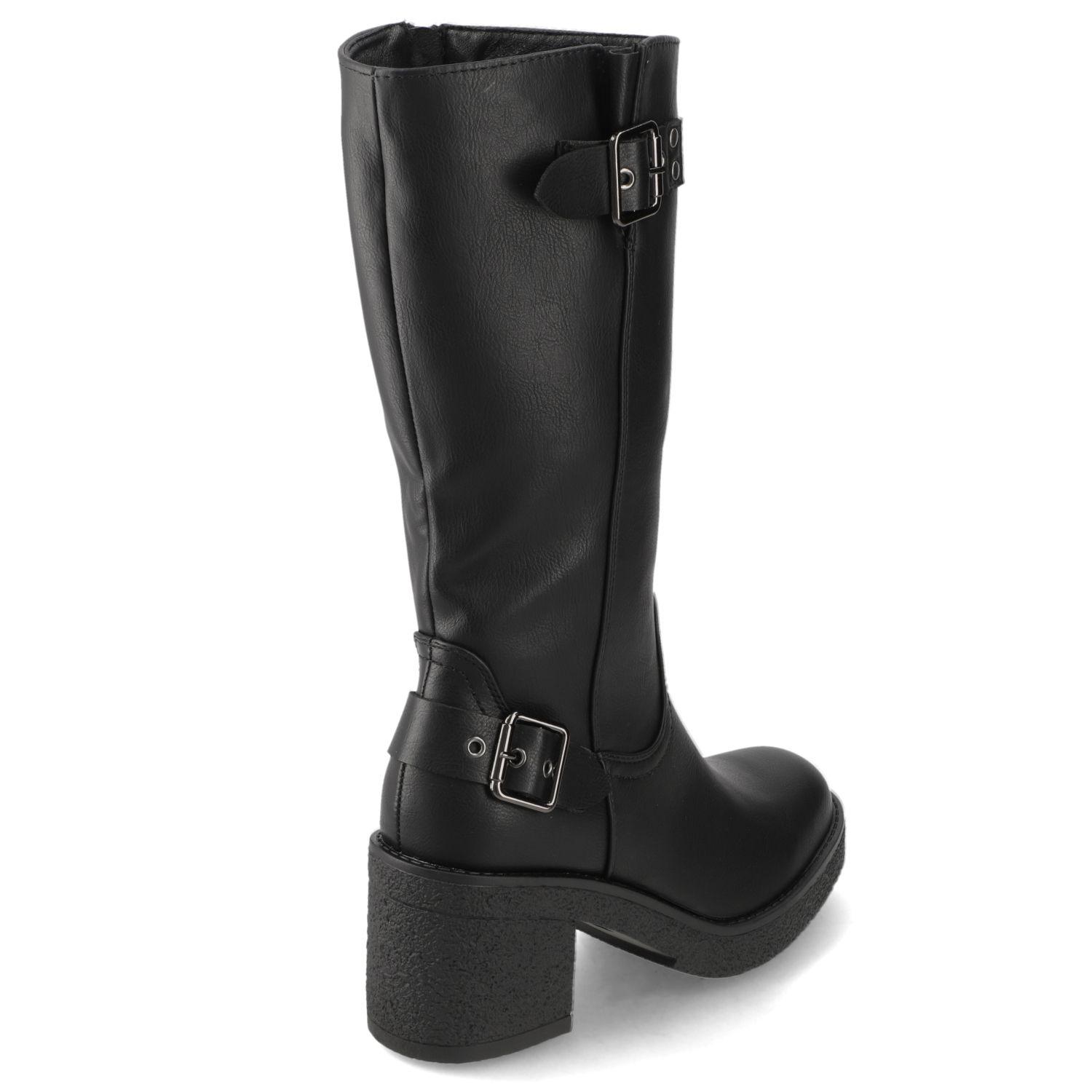 Bota Taco Ancho Negro Agua de Coco-4