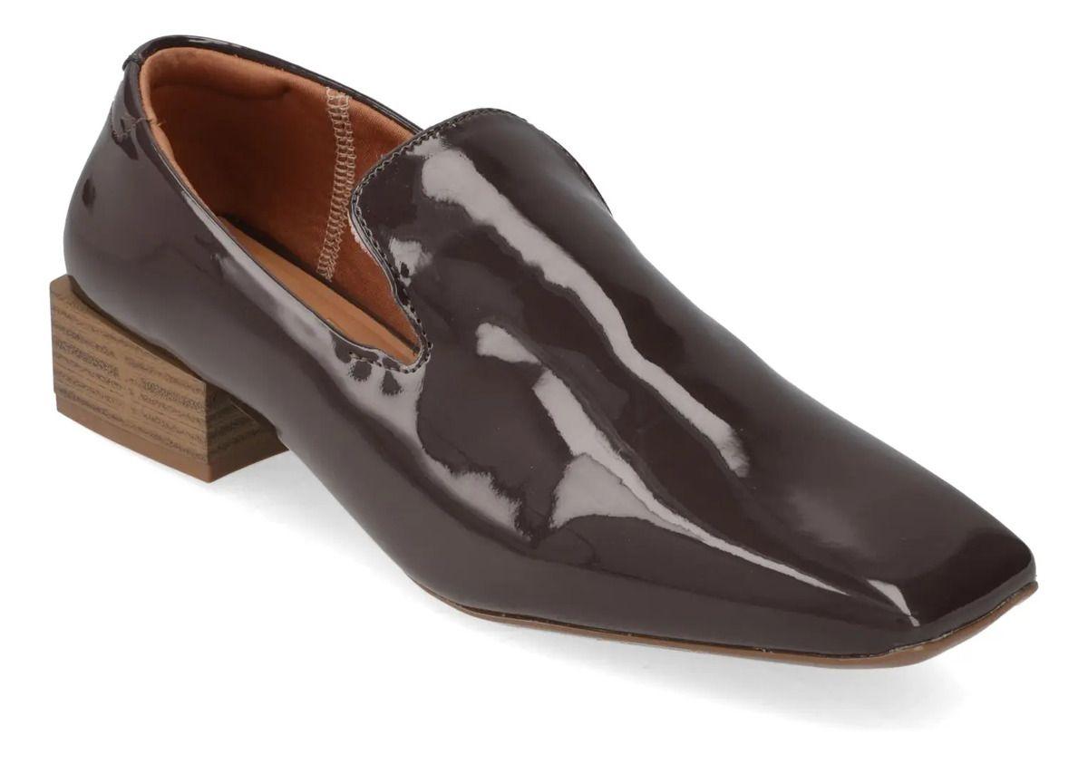 Mocasines Charol Chocolate Vizzano-0
