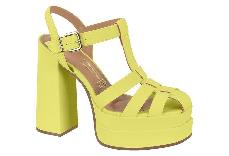 Sandalia Taco Vizzano Amarillo Taco Aguja 13 Cm-0