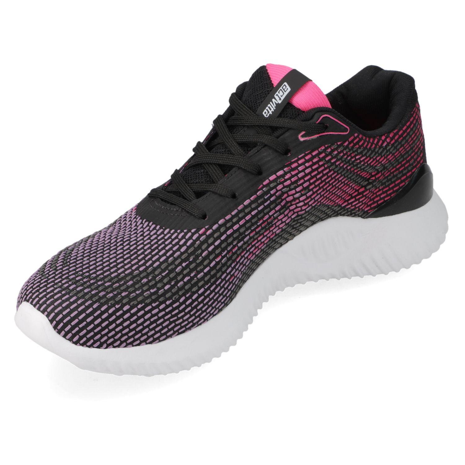 Zapatilla Deportiva Actvitta Azul Malla  Negro 01-Carmín 1133-Rosa Fluo-2