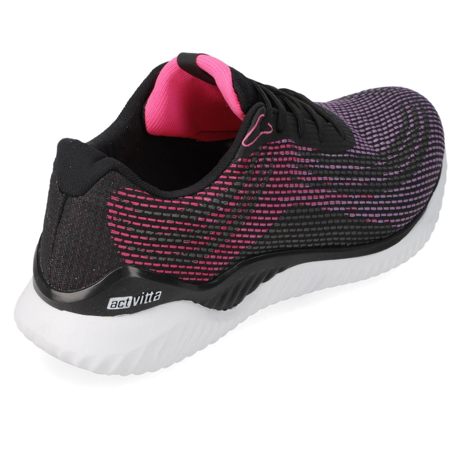 Zapatilla Deportiva Actvitta Azul Malla  Negro 01-Carmín 1133-Rosa Fluo-4