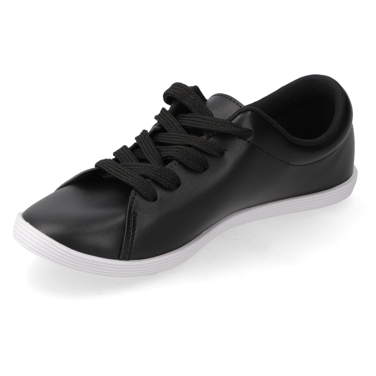 Zapatilla Casual Beira Rio Negro Efecto Cuero  Negro Napa Sardenha Neo-2