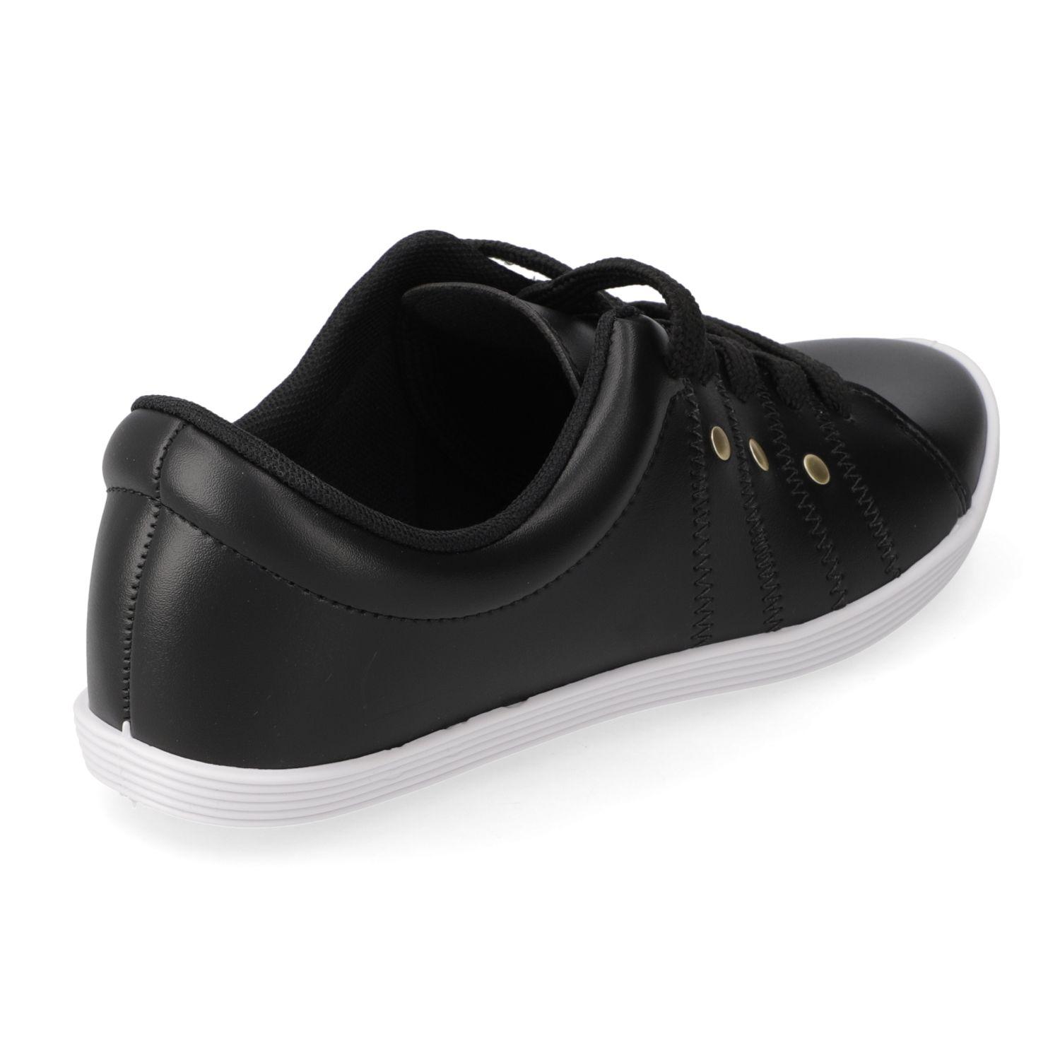 Zapatilla Casual Beira Rio Negro Efecto Cuero  Negro Napa Sardenha Neo-3