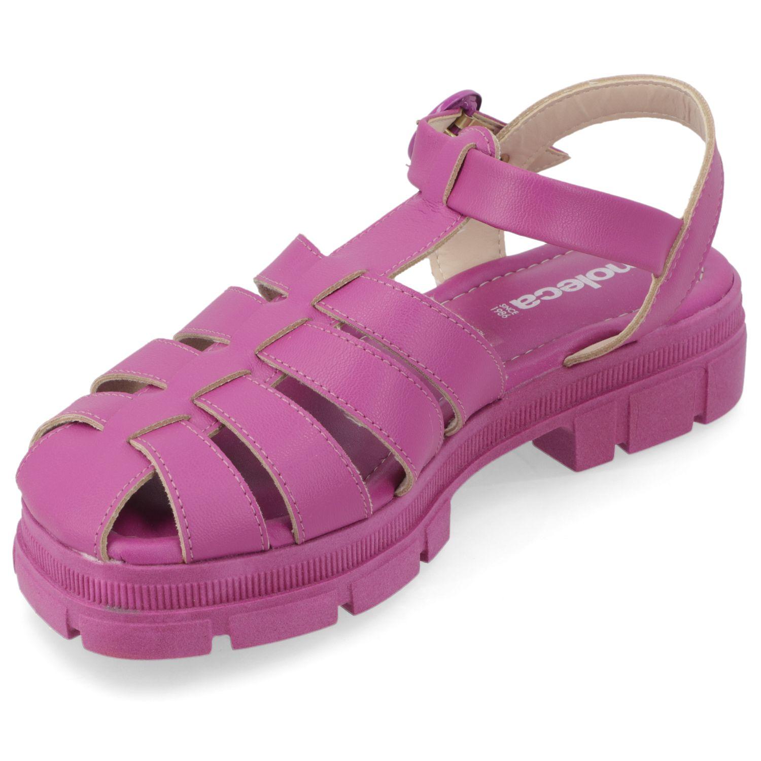 Sandalia Plana Moleca Morado 10886-2