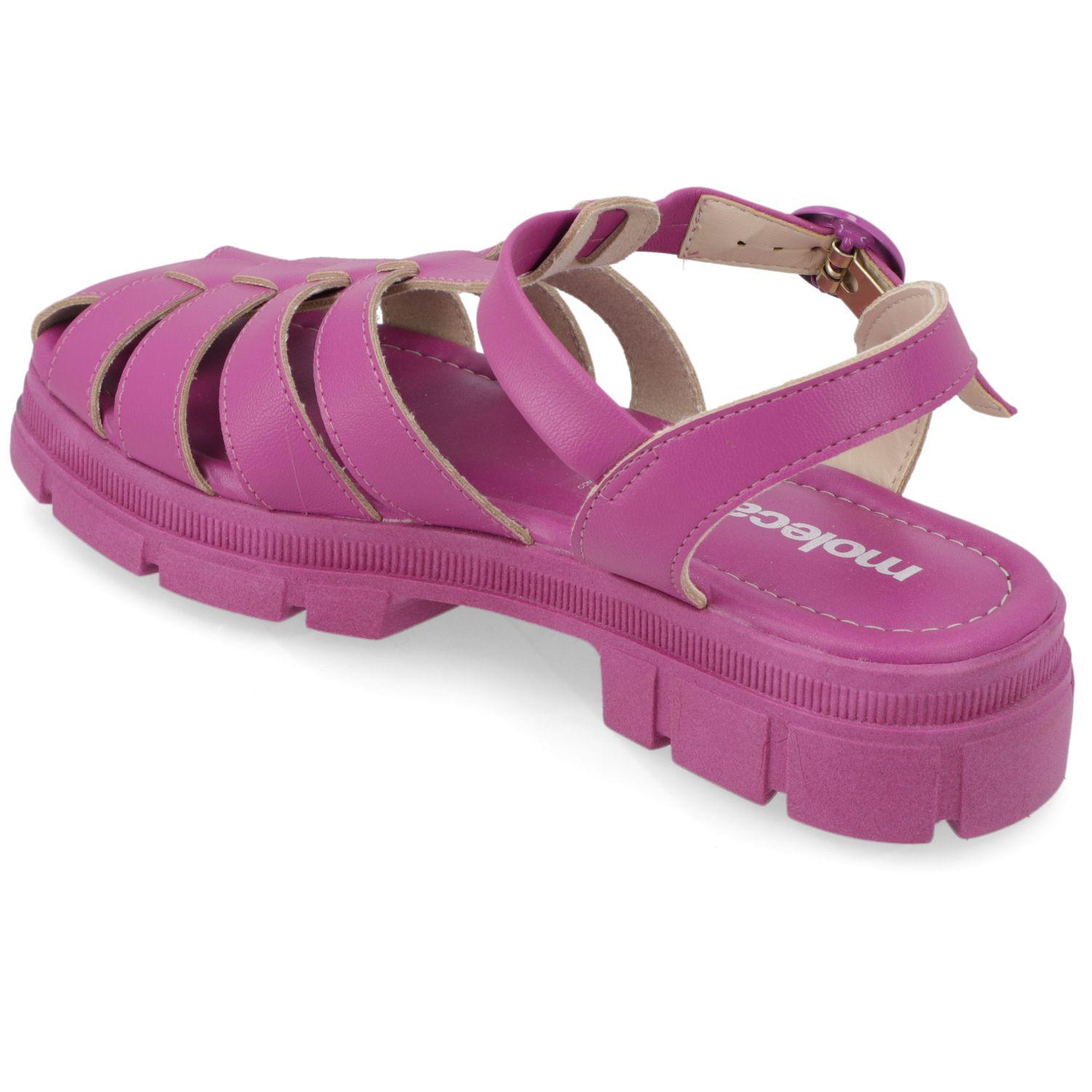 Sandalia Plana Moleca Morado 10886-3