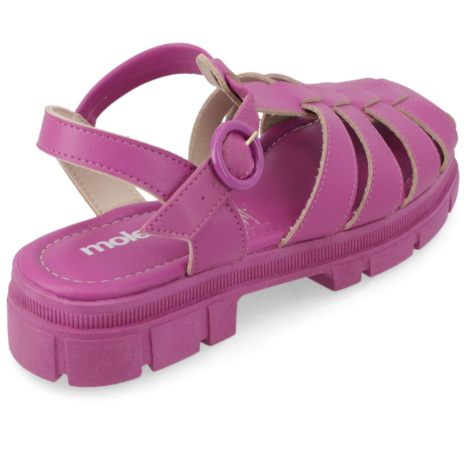 Sandalia Plana Moleca Morado 10886-4