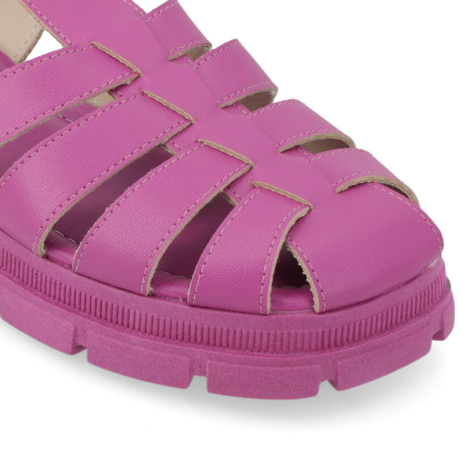 Sandalia Plana Moleca Morado 10886-5