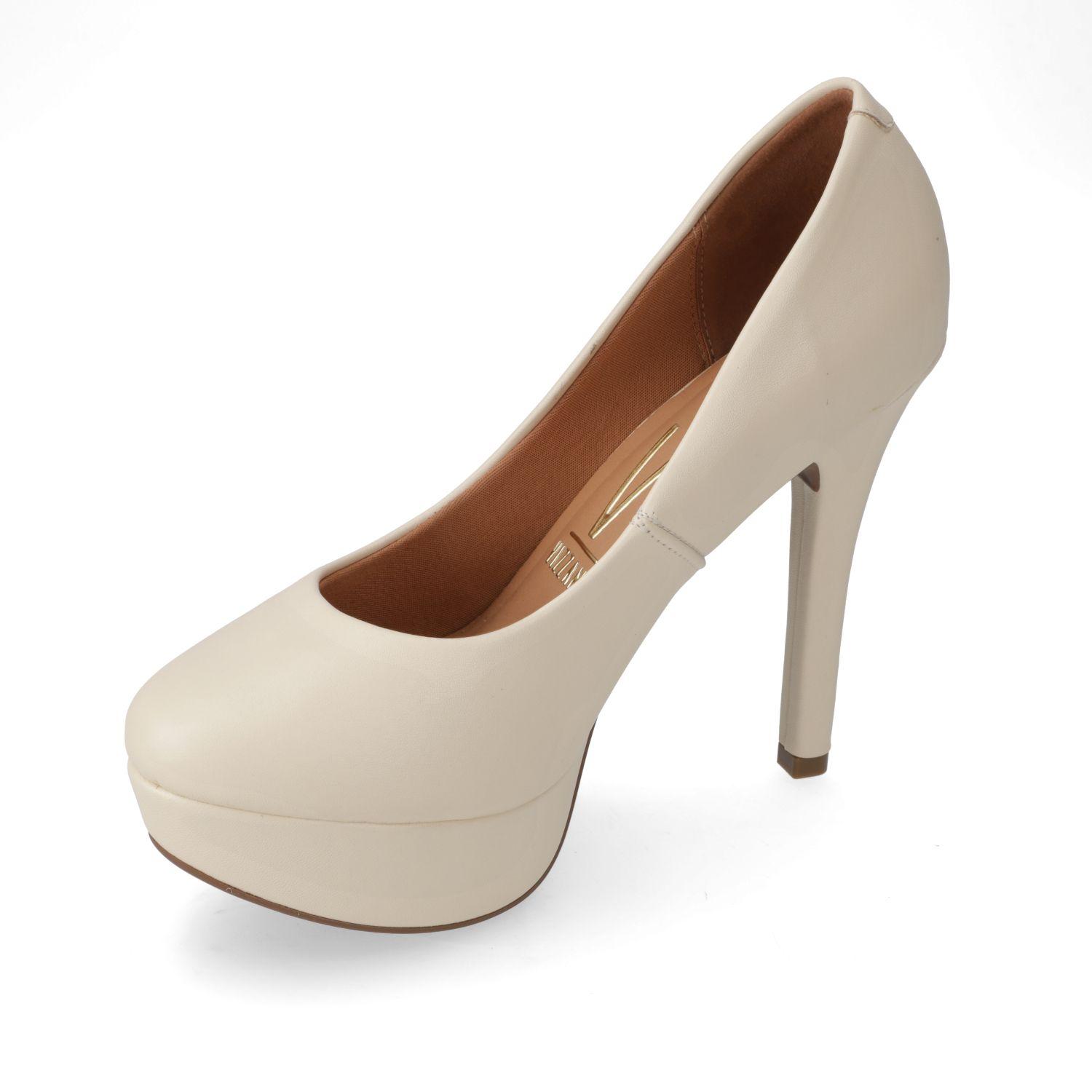 Zapato Mujer Taco Aguja Crema 1830-501- Vizzano-2