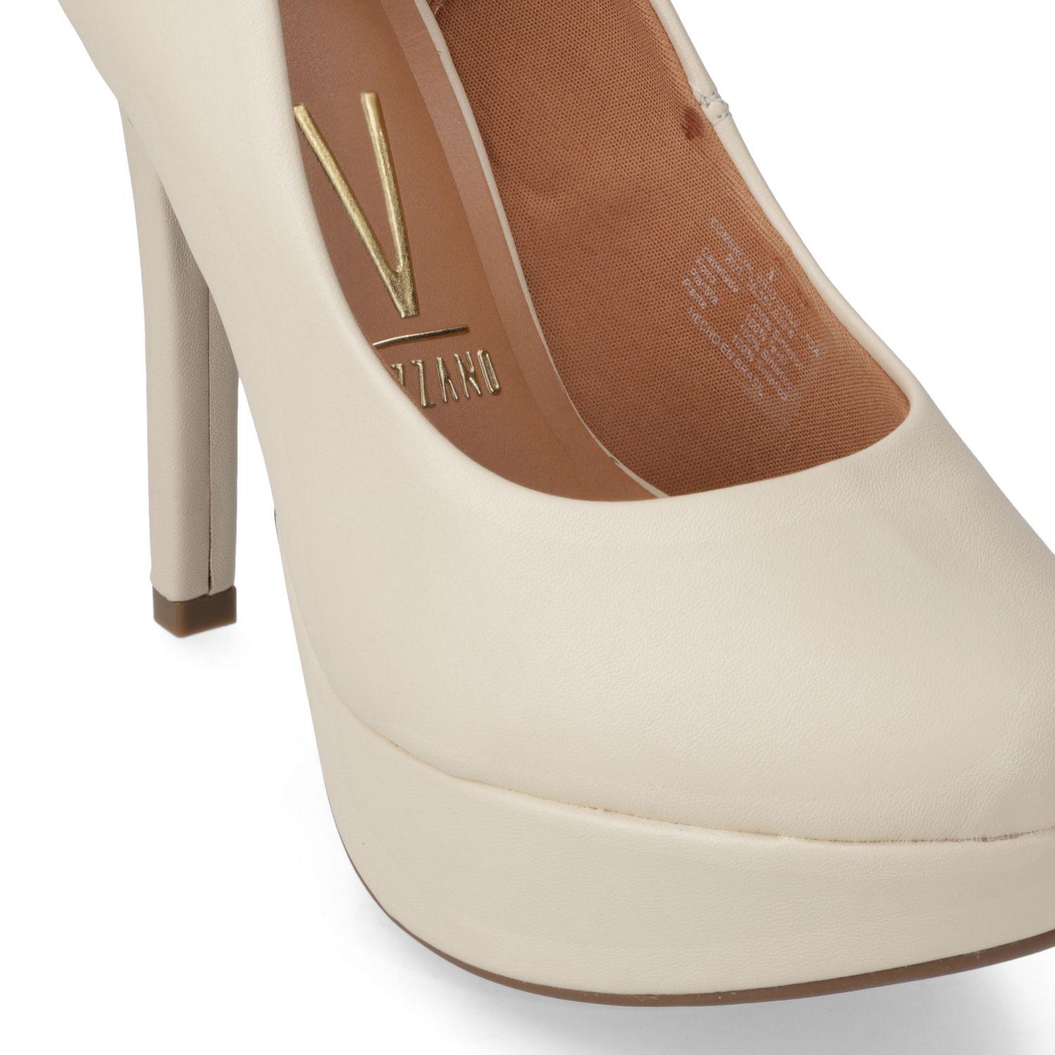 Zapato Mujer Taco Aguja Crema 1830-501- Vizzano-4