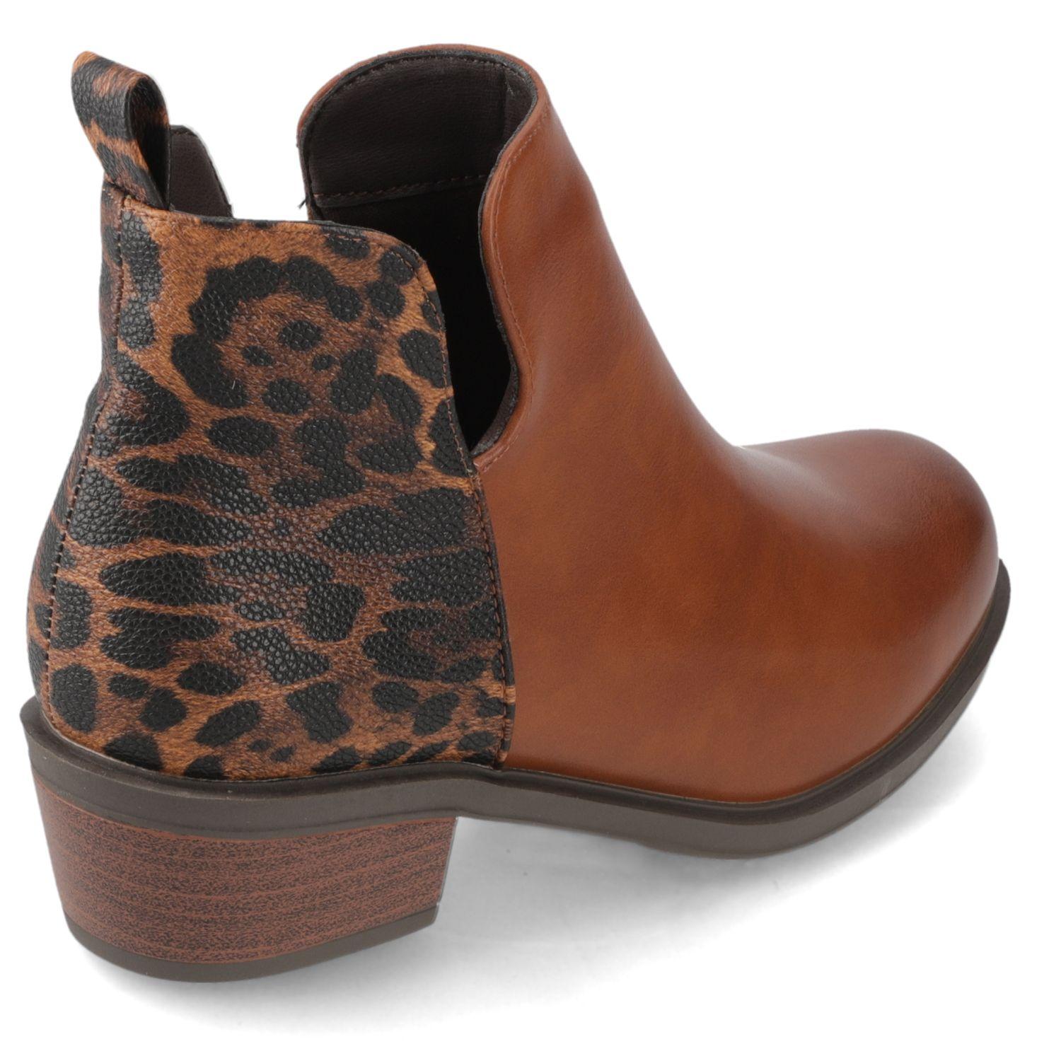 Botín Café Animal Print New Walk-4