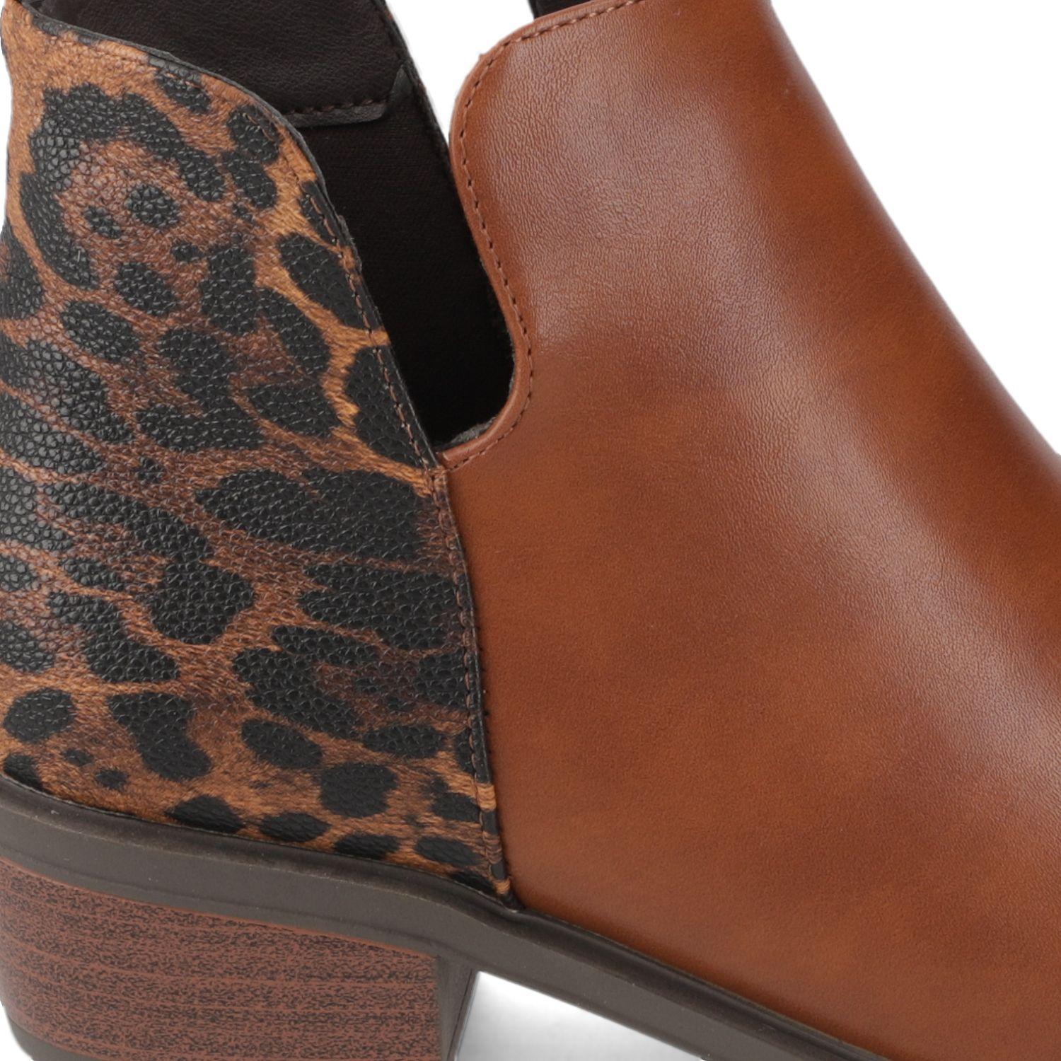 Botín Café Animal Print New Walk-5