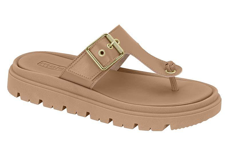 Sandalia Plana Moleca Nude 15623-5