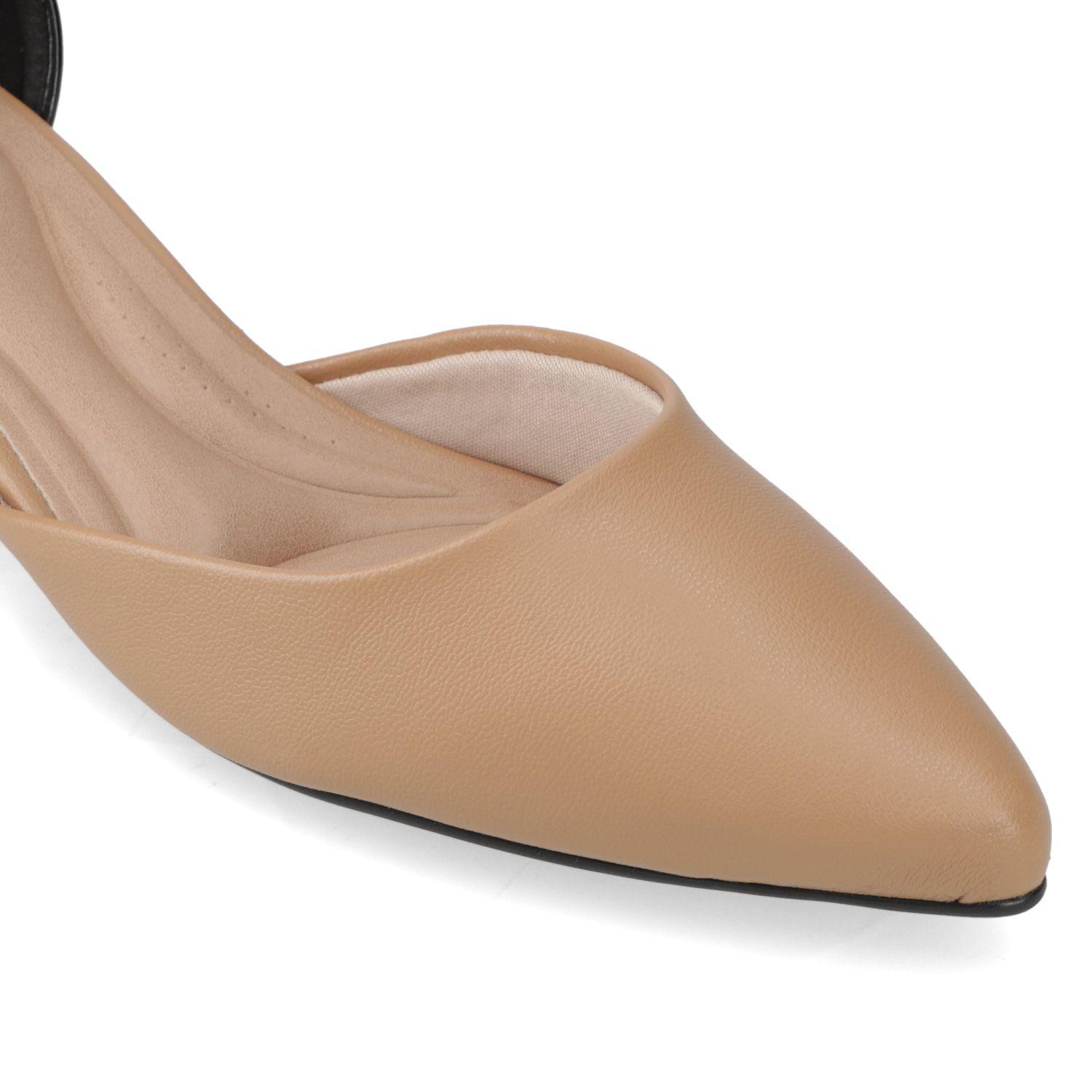 Stiletto Beira Rio Rojo Taco Ancho 5 Cm-5