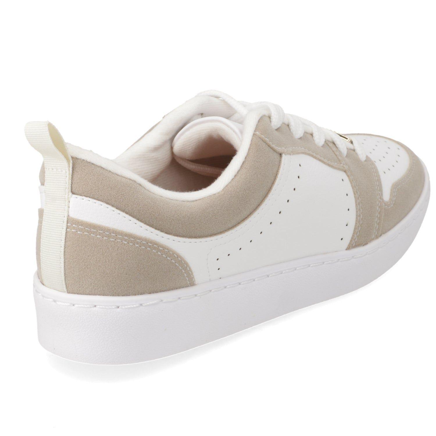 Zapatilla Mujer Vizzano Blanca con Beige-4