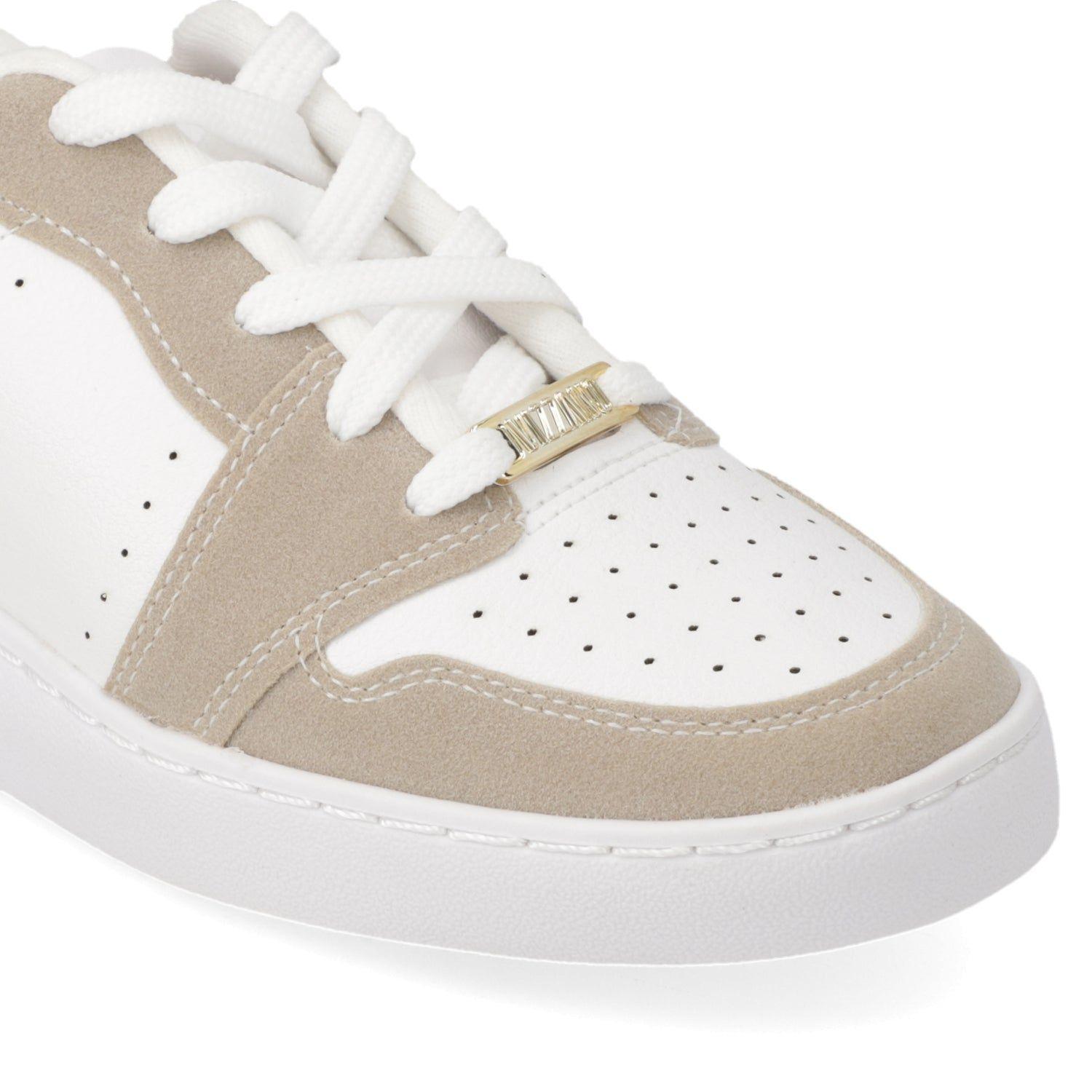 Zapatilla Mujer Vizzano Blanca con Beige-5