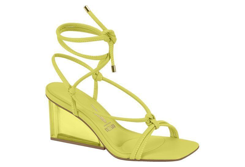 Sandalia Taco Vizzano Amarillo 10563-0