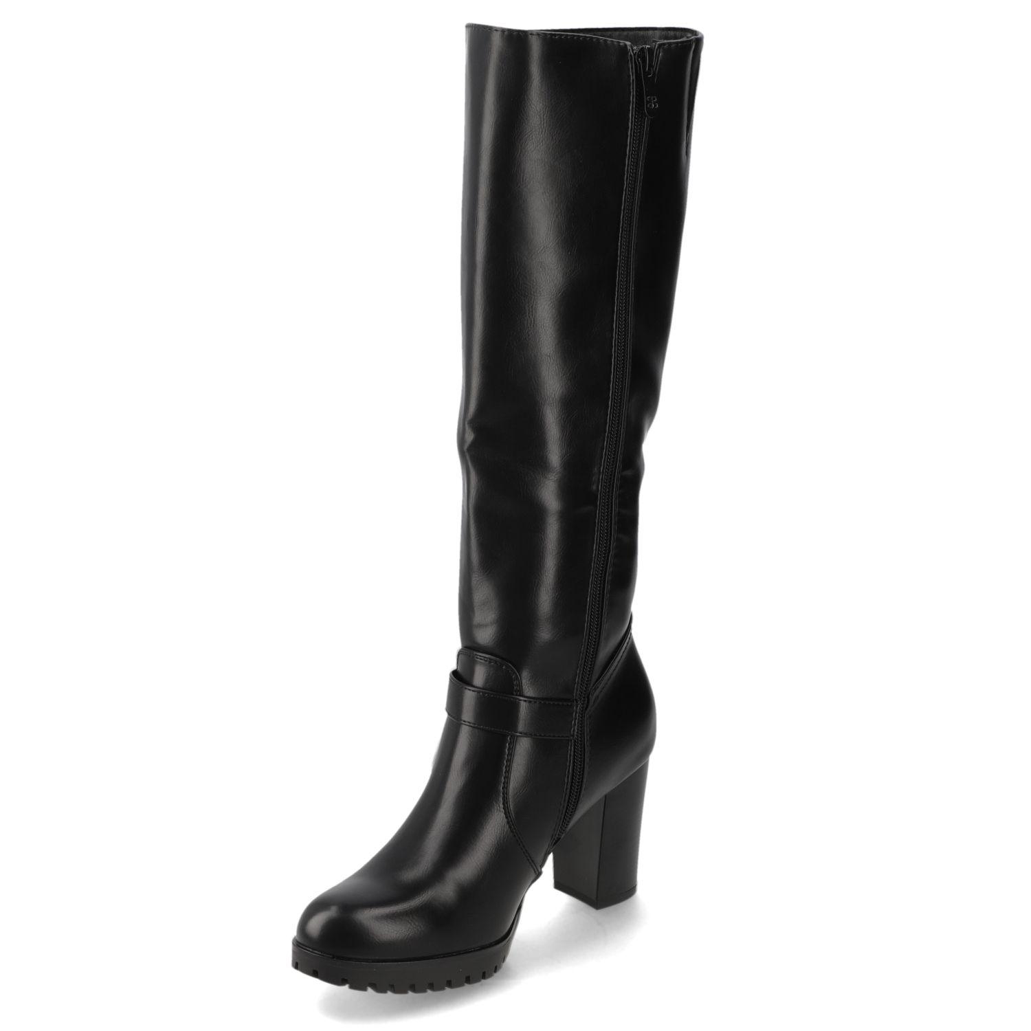 Bota Taco Ancho Negro New Walk-2