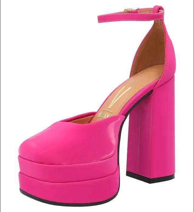 Maxi Plataforma Eco Cuero Rosado-3