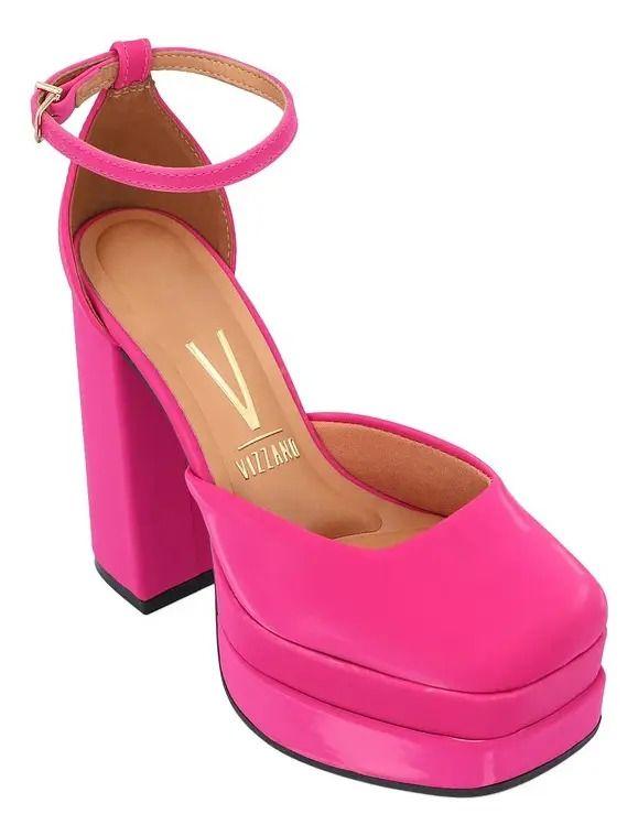 Maxi Plataforma Eco Cuero Rosado-5