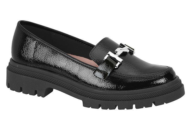 Mocasin Mujer Charol Negro 5775-102- Moleca-0
