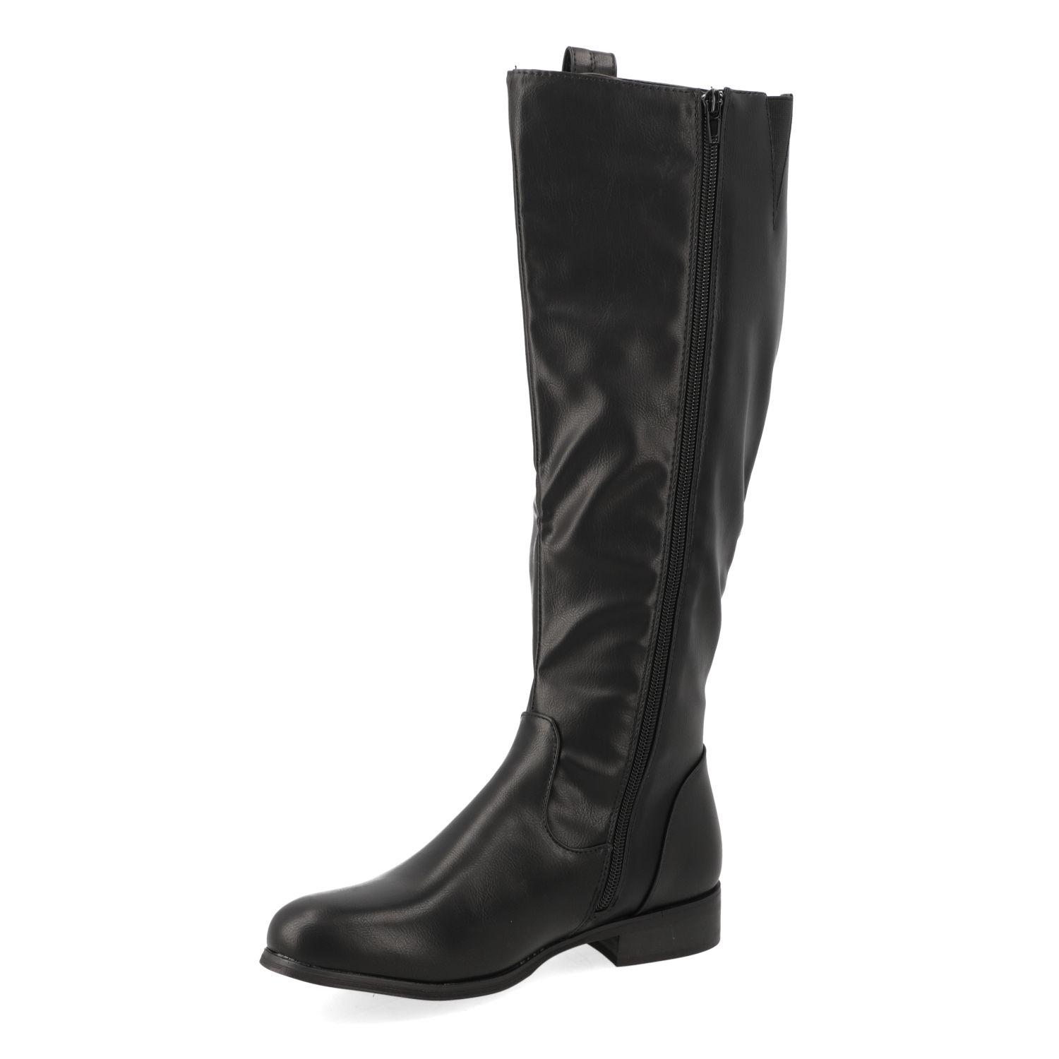 Botas Planas Negro Dorette-2